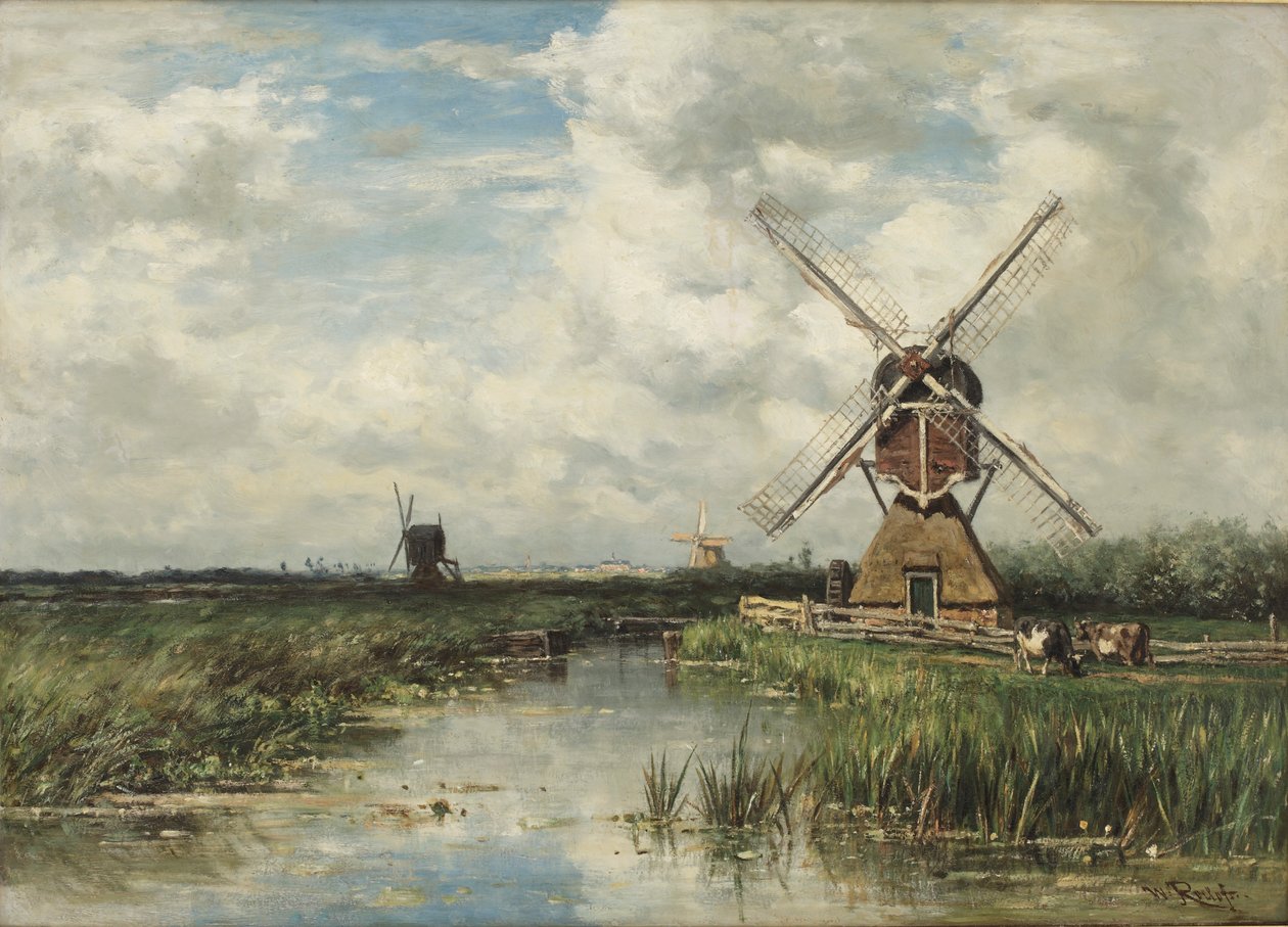 Udsigt nær Leiden af Willem Roelofs