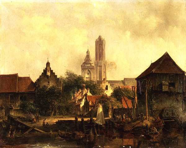 Udsigt over Utrecht af Willem Roelofs