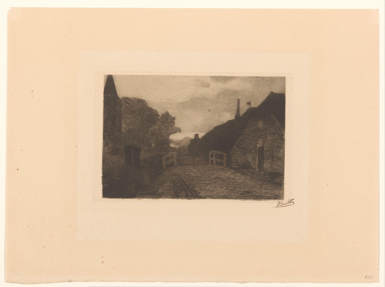 Landsbyvej i Diepenheim af Willem Witsen (signed by artist)