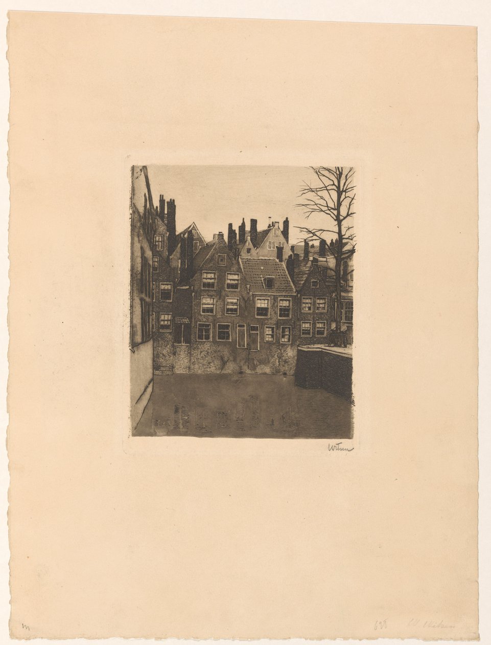 Groenendaal i Rotterdam af Willem Witsen (signed by artist)