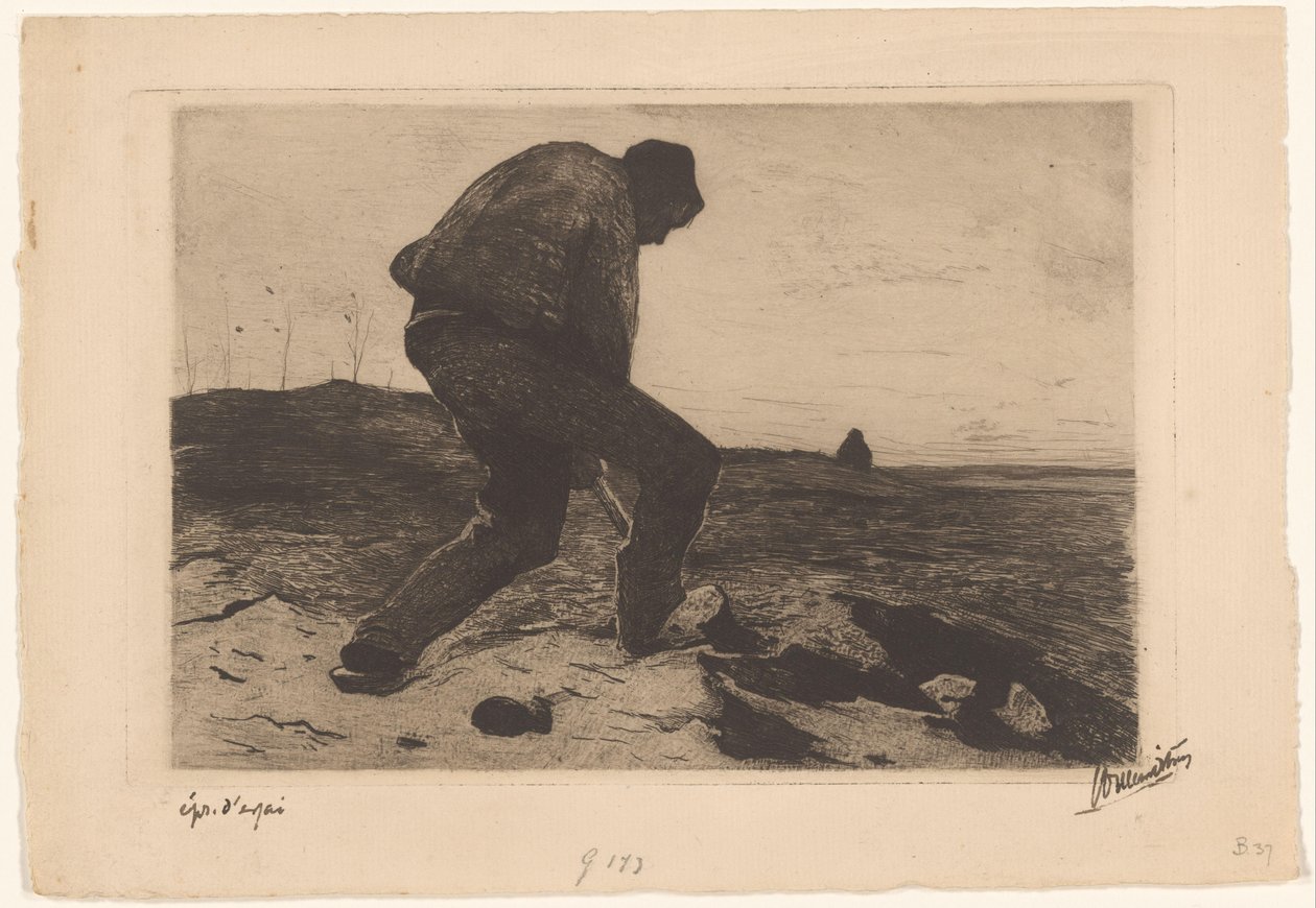 mejetærsker af Willem Witsen (signed by artist)