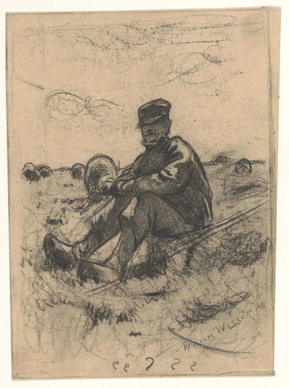 Siddende Hyrde af Willem Arnoldus Witsen