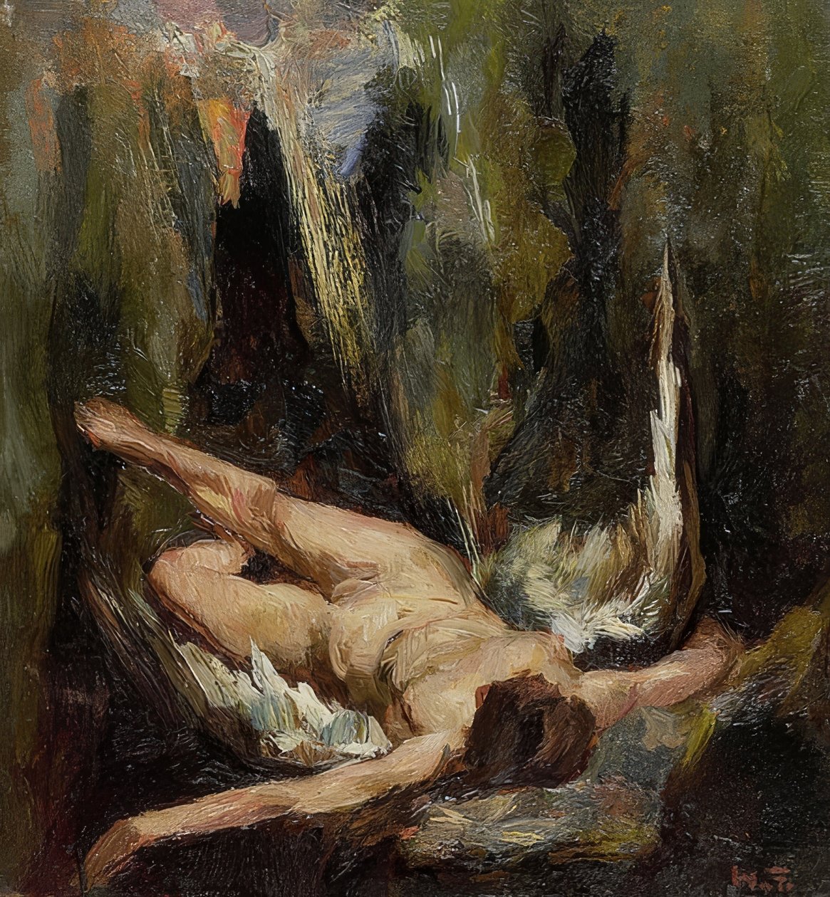 Den faldne engel (De tilfælde engel) af Willem de Zwart