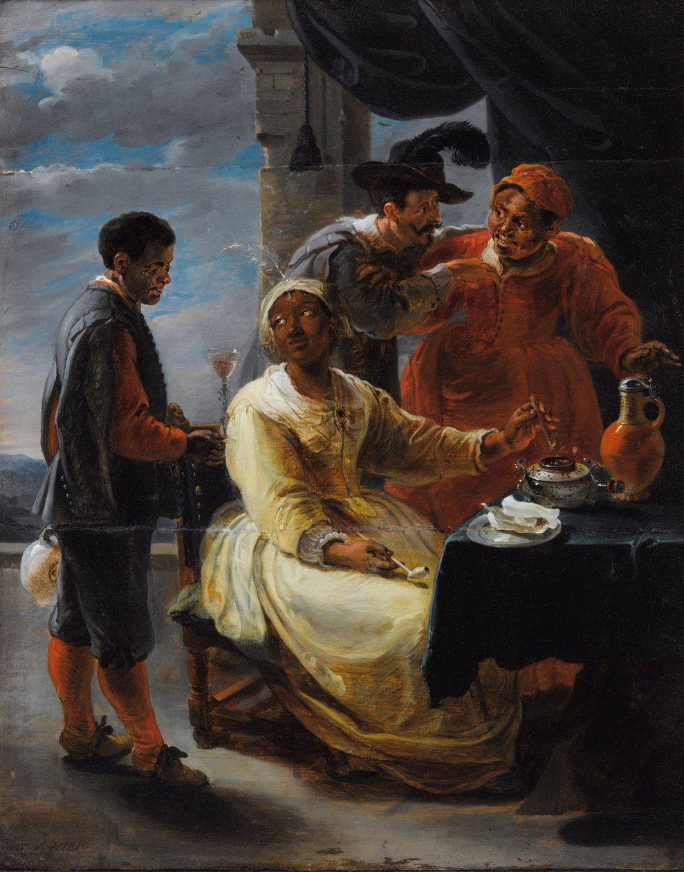 Den smagende tobak af Willem van Herp the Elder