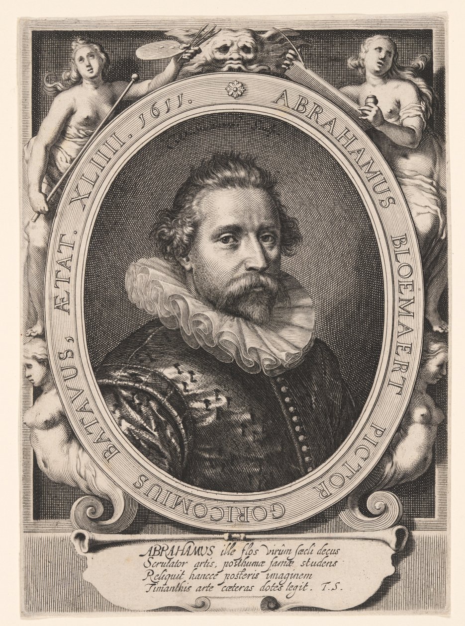 Portræt af Abraham Bloemaert af Willem van Swanenburgh