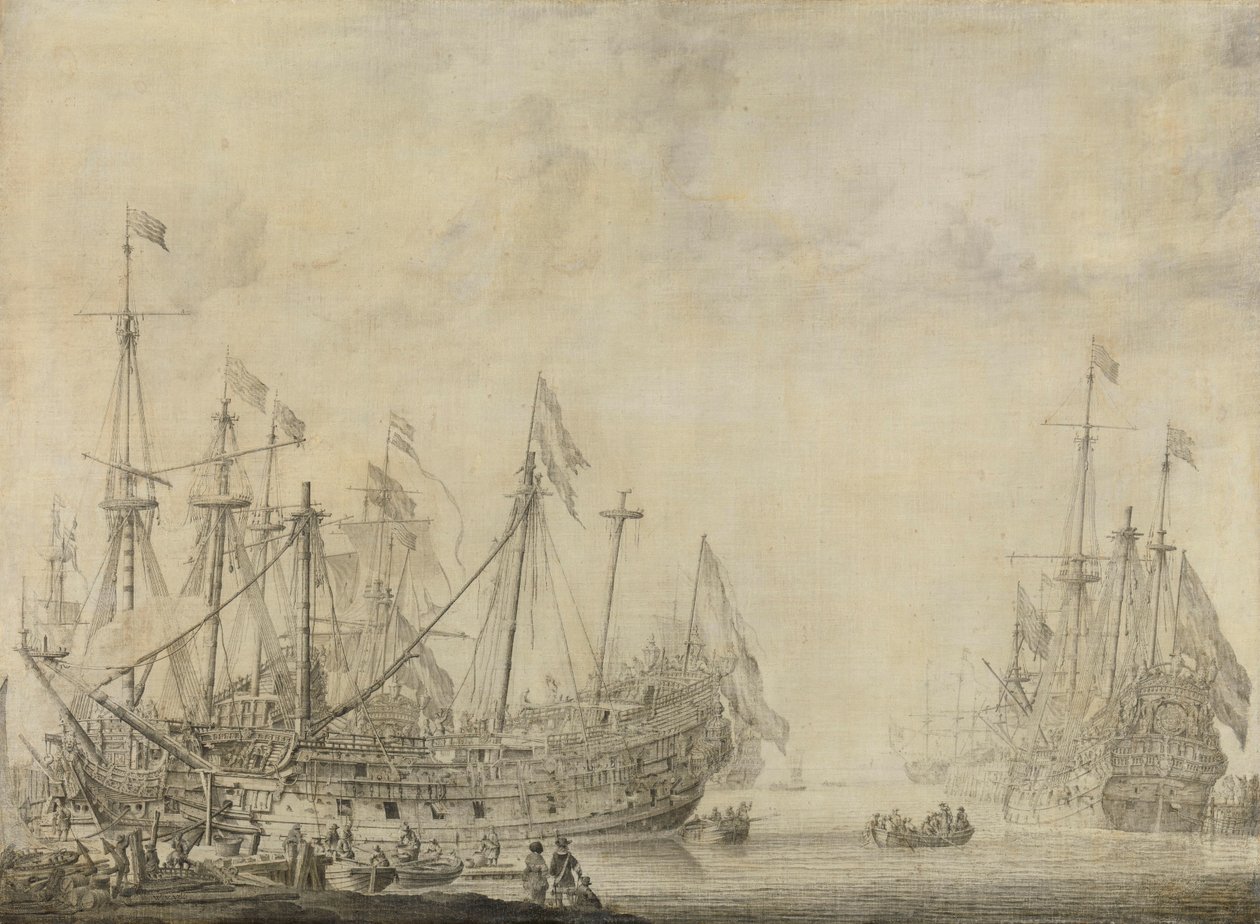 Skibe efter Slaget af Willem van de Velde (I)