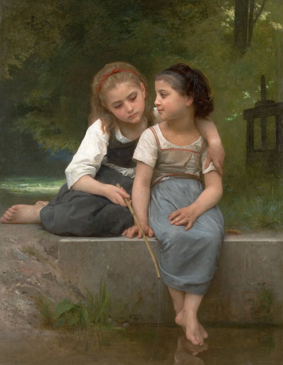 Fiskeri efter frøer af William Adolphe Bouguereau