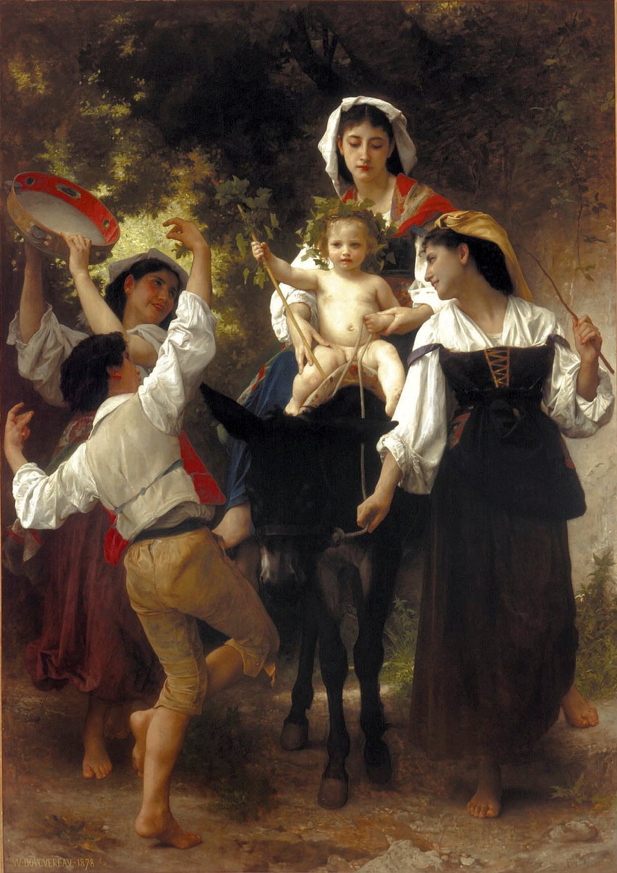 Tilbage fra høsten af William Adolphe Bouguereau
