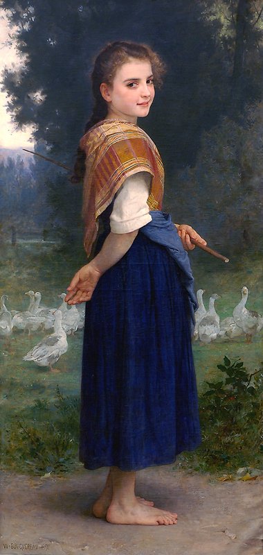 Gåsepigen af William Adolphe Bouguereau