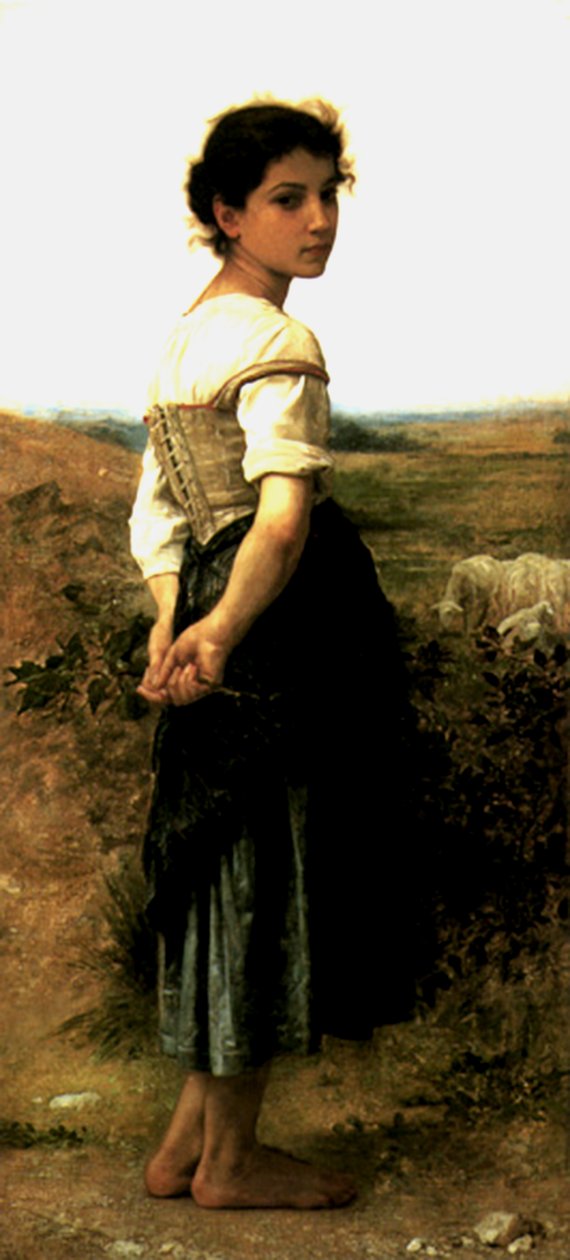 Den unge hyrdeinde af William Adolphe Bouguereau