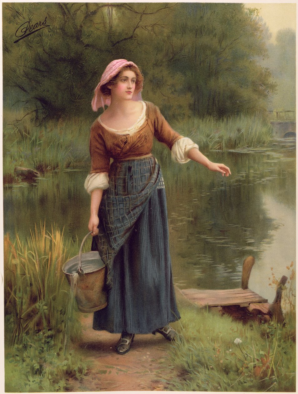 En rustik skønhed, fra Pears Annual, 1912 af William Affleck