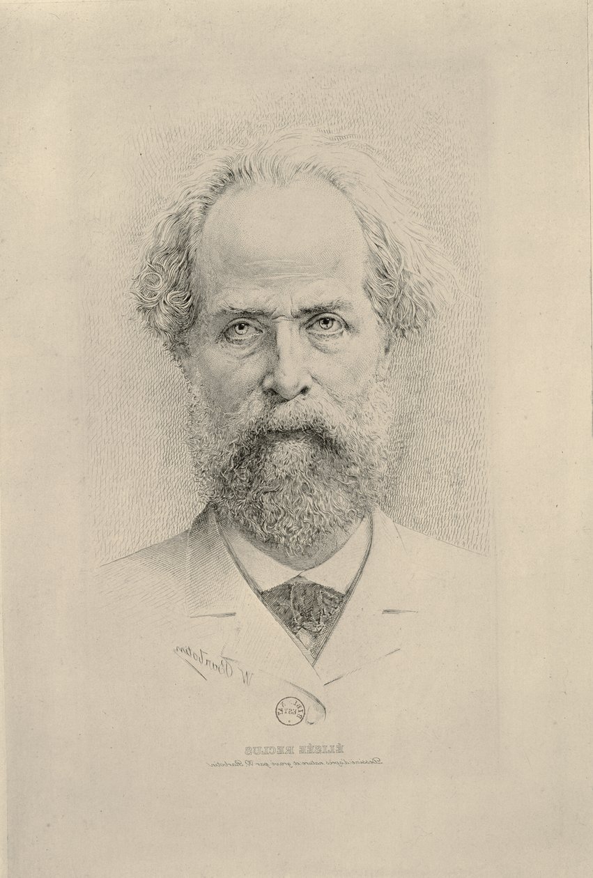 Portræt af Elisee Reclus (1830-1905) af William Barbotin