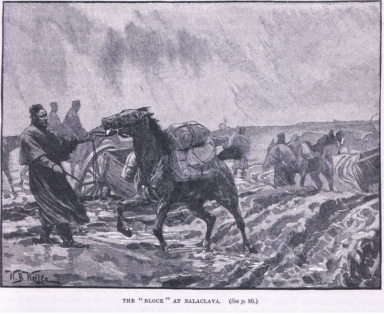 Blokken ved Balaclava 1855 e.Kr af William Barnes Wollen