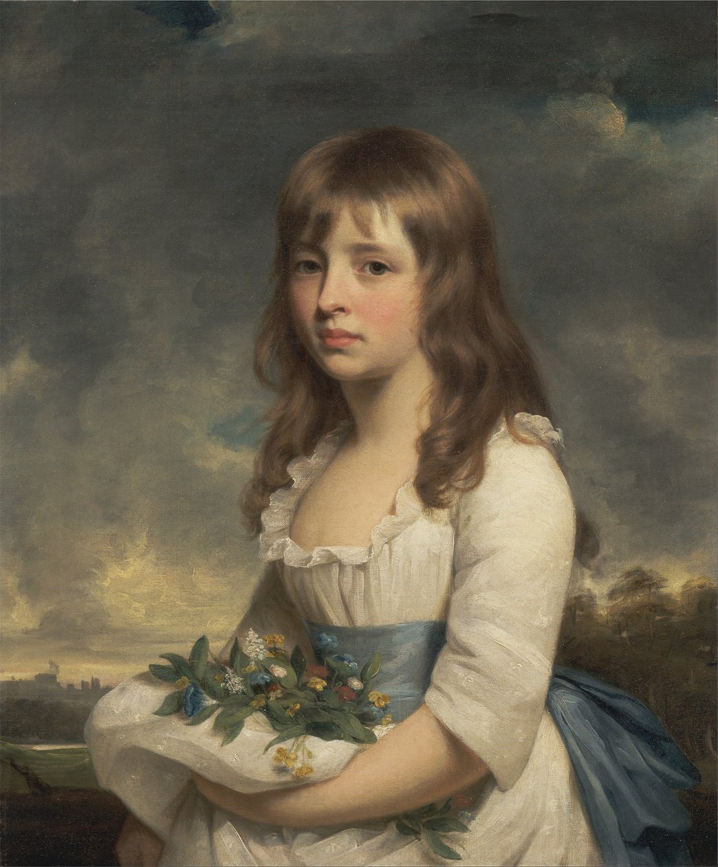 Portræt af en pige af William Beechey