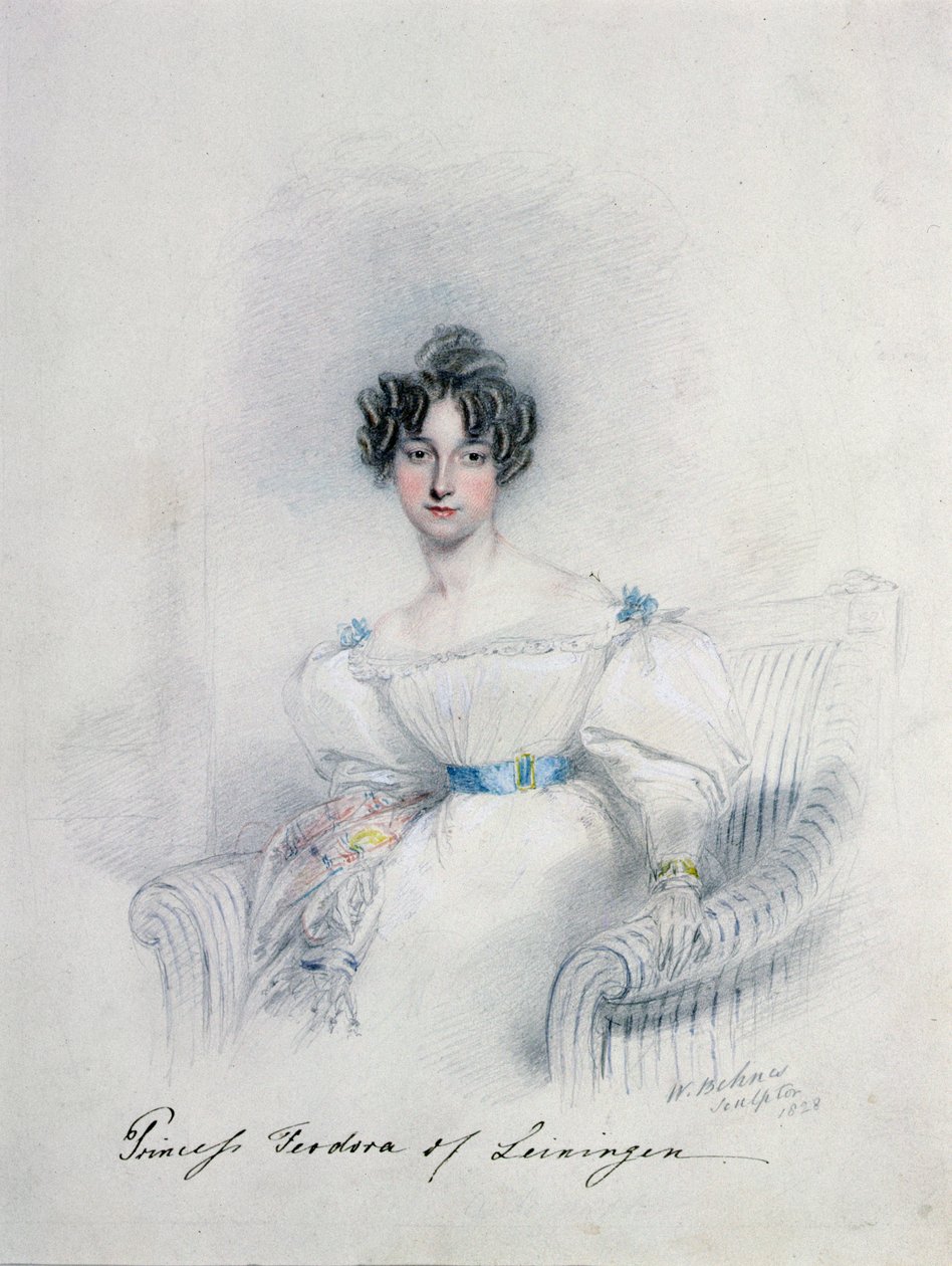 Prinsesse Anne Feodorowna af Leiningen, 1800-tallet af William Behnes