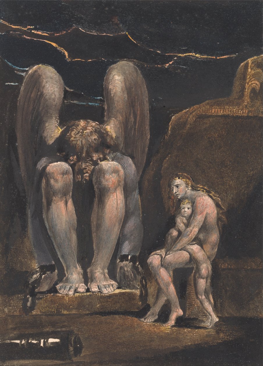 Amerika. En profeti, plade 1, frontispice af William Blake