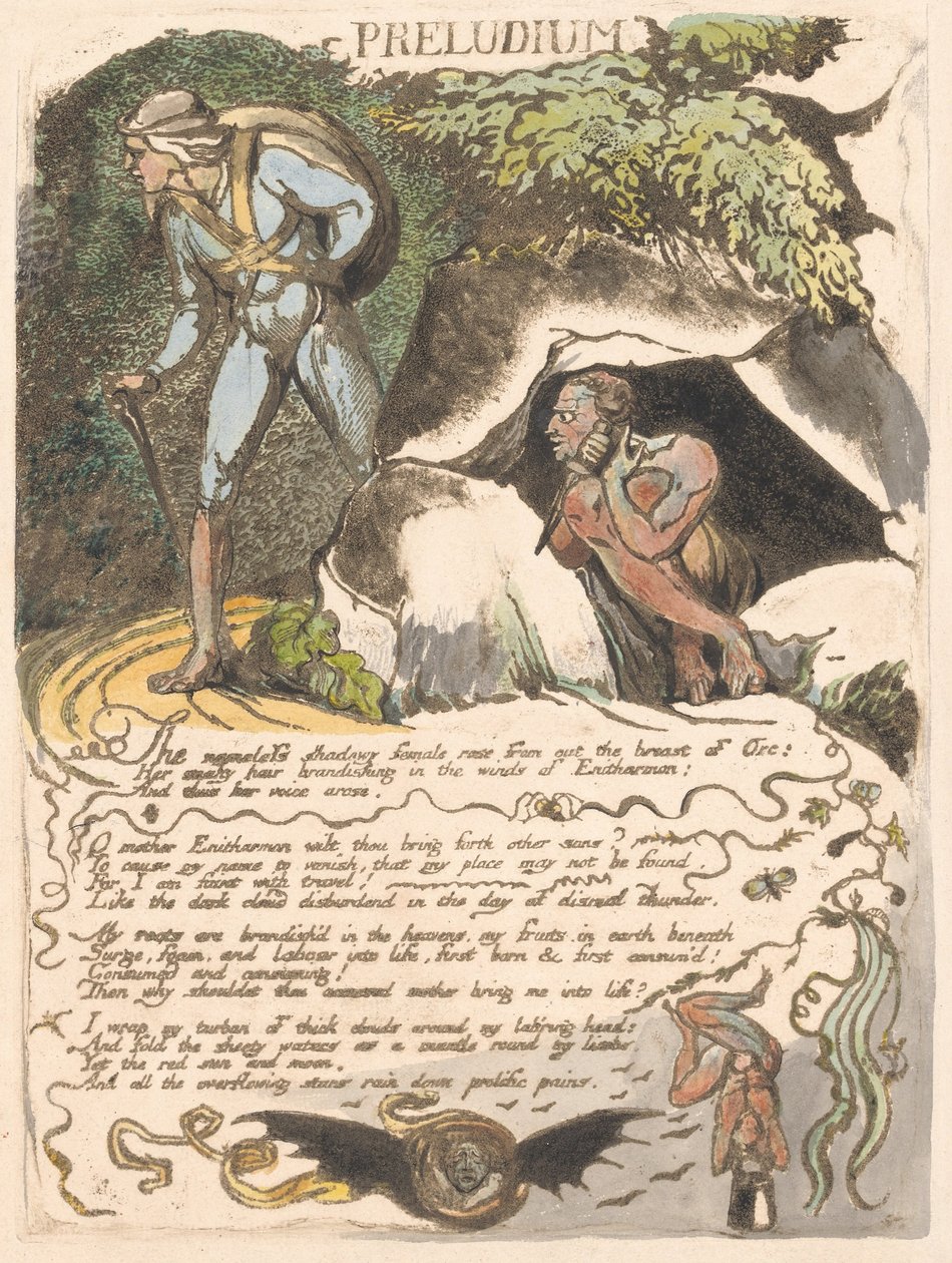 Europa. En profeti, plade 3, Preludium af William Blake