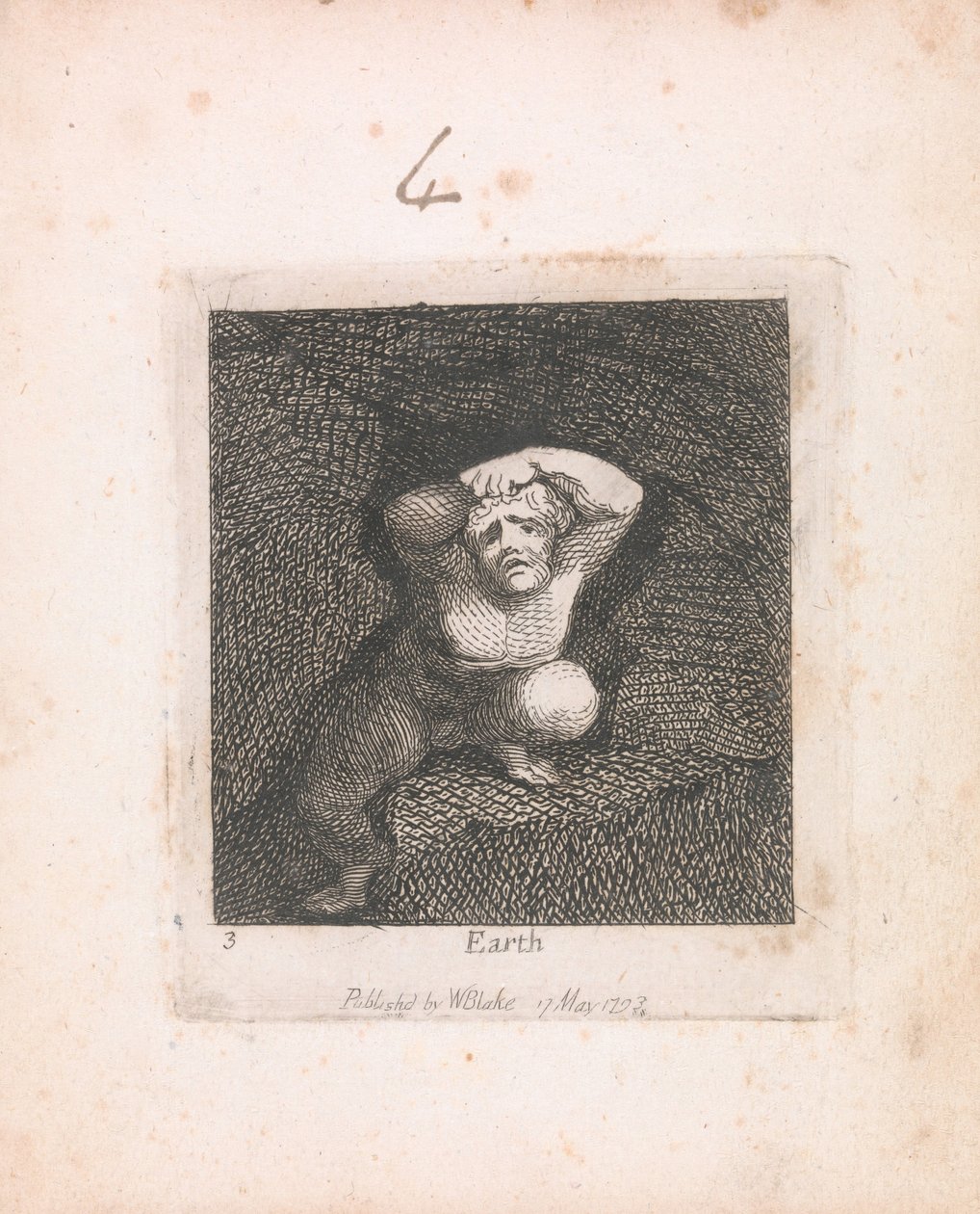 For børn. Paradisets porte, Plade 5, Jorden af William Blake