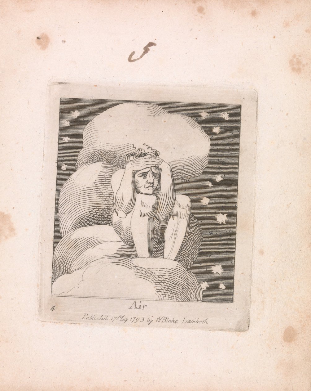 For børn. Paradisets porte, plade 6, af William Blake