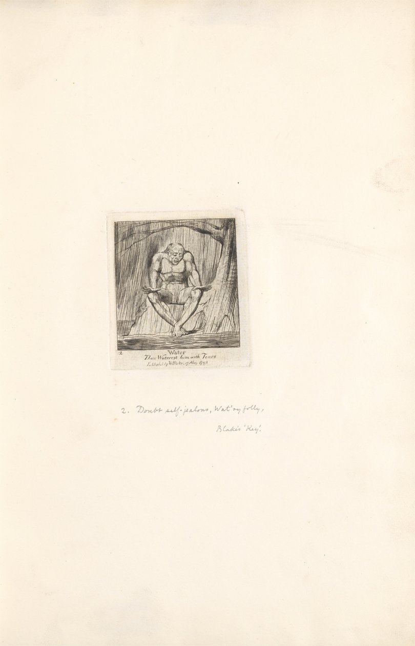 For kønnene- Paradisets porte, Plade 4, Vand af William Blake
