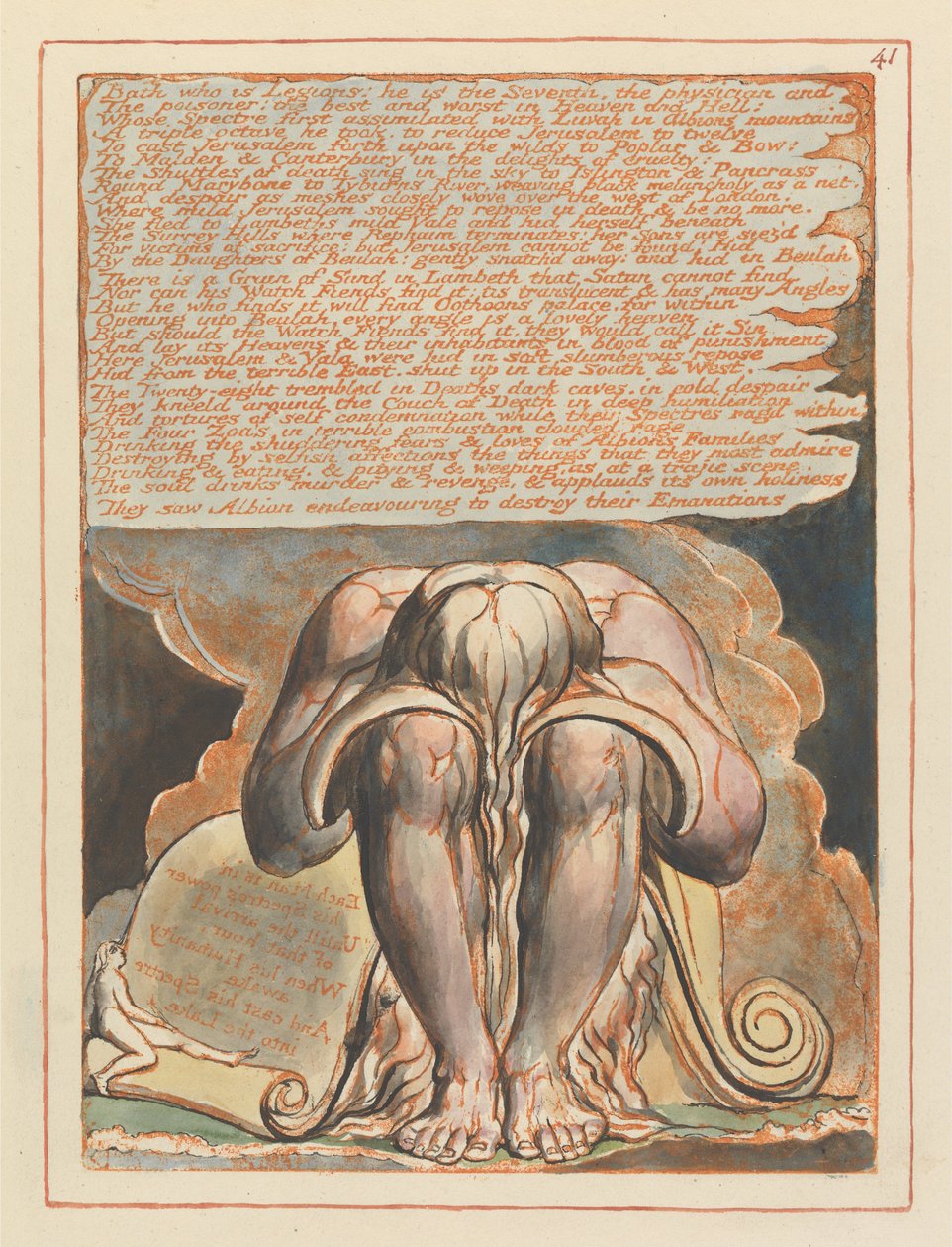 Jerusalem, plade 41, af William Blake