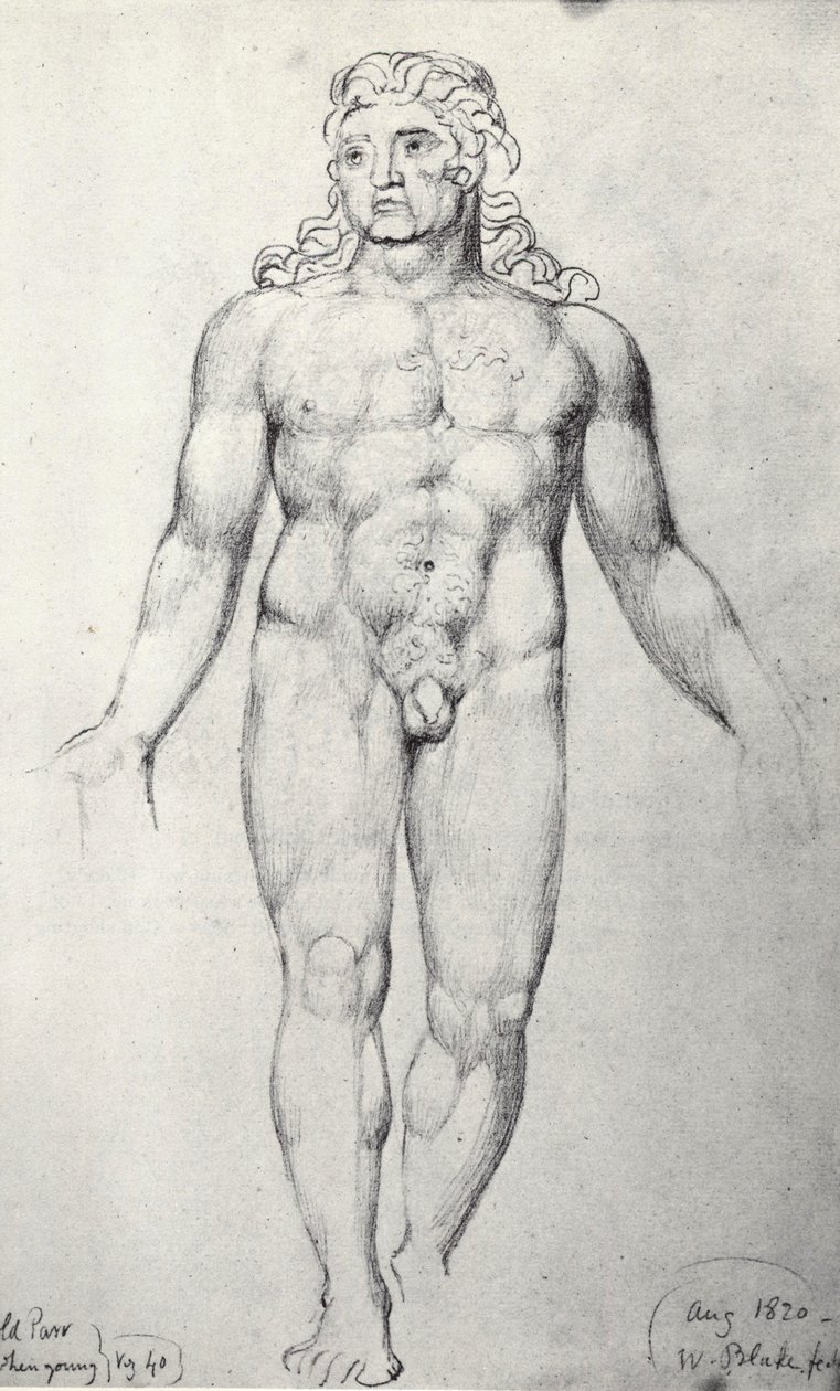 Gamle Thomas Parr af William Blake