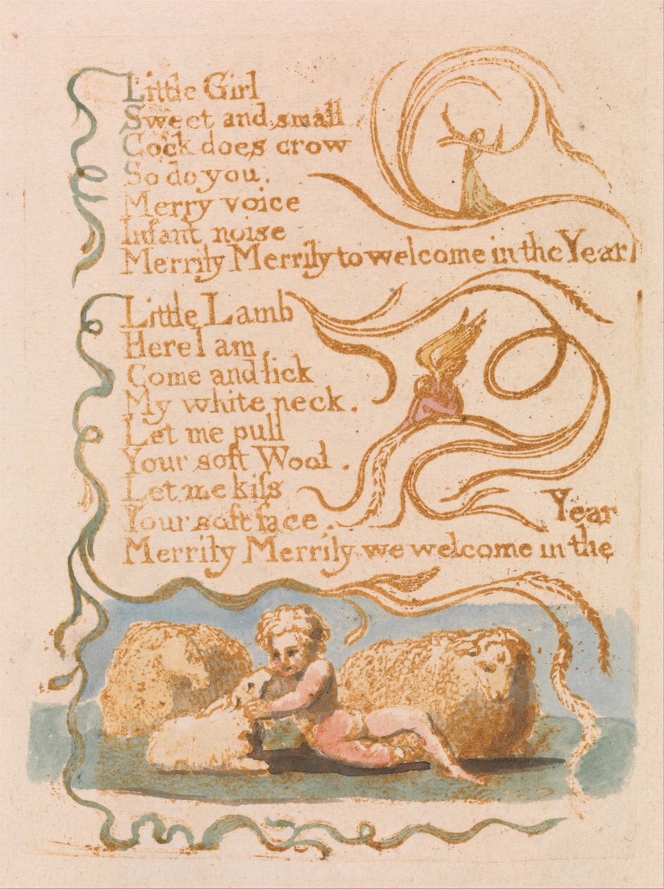 Songs of Innocence, Plate 26, Spring (Bentley 23) af William Blake