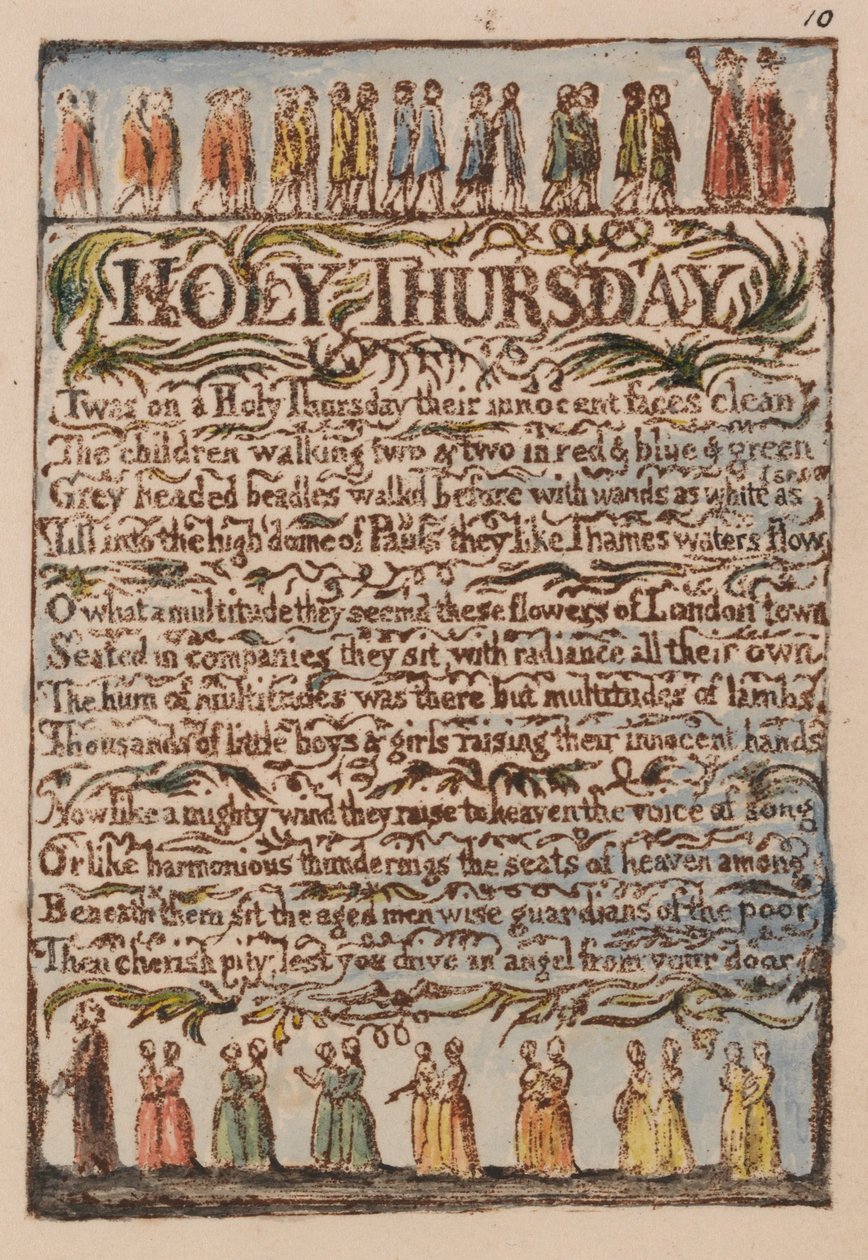 Sange om uskyld og erfaring, plade 10, af William Blake