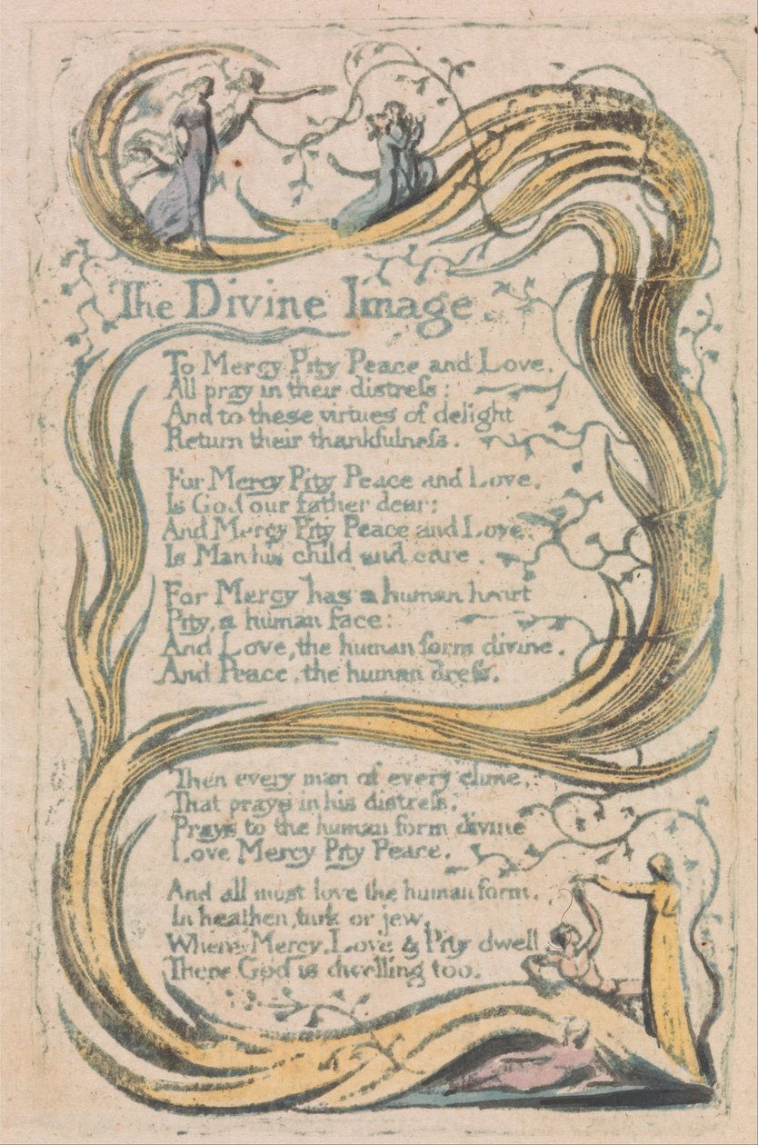 Sange om uskyld og erfaring, plade 24, The Divine Image (Bentley 18) af William Blake