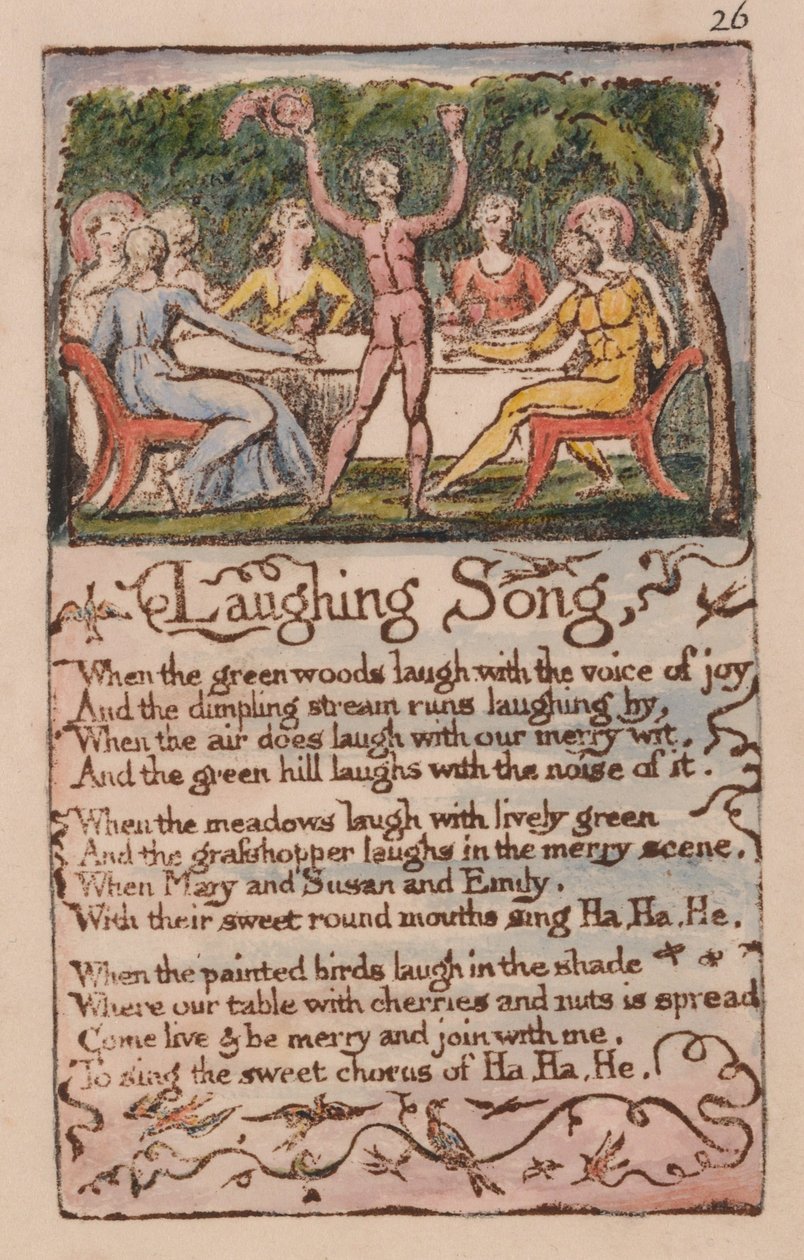 Sange om uskyld og erfaring, plade 26, grinesang (Bentley 15) af William Blake