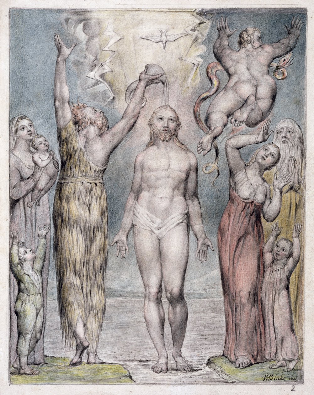 The Baptism of Christ, illustration fra 