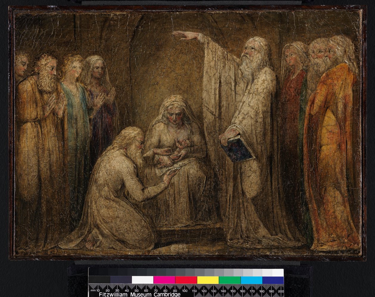 Omskæringen, 1799-1800 (tempera på lærred) af William Blake