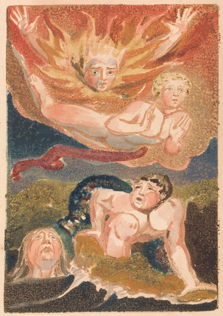 Den første bog af Urizen, plade 22 (Bentley 24) af William Blake