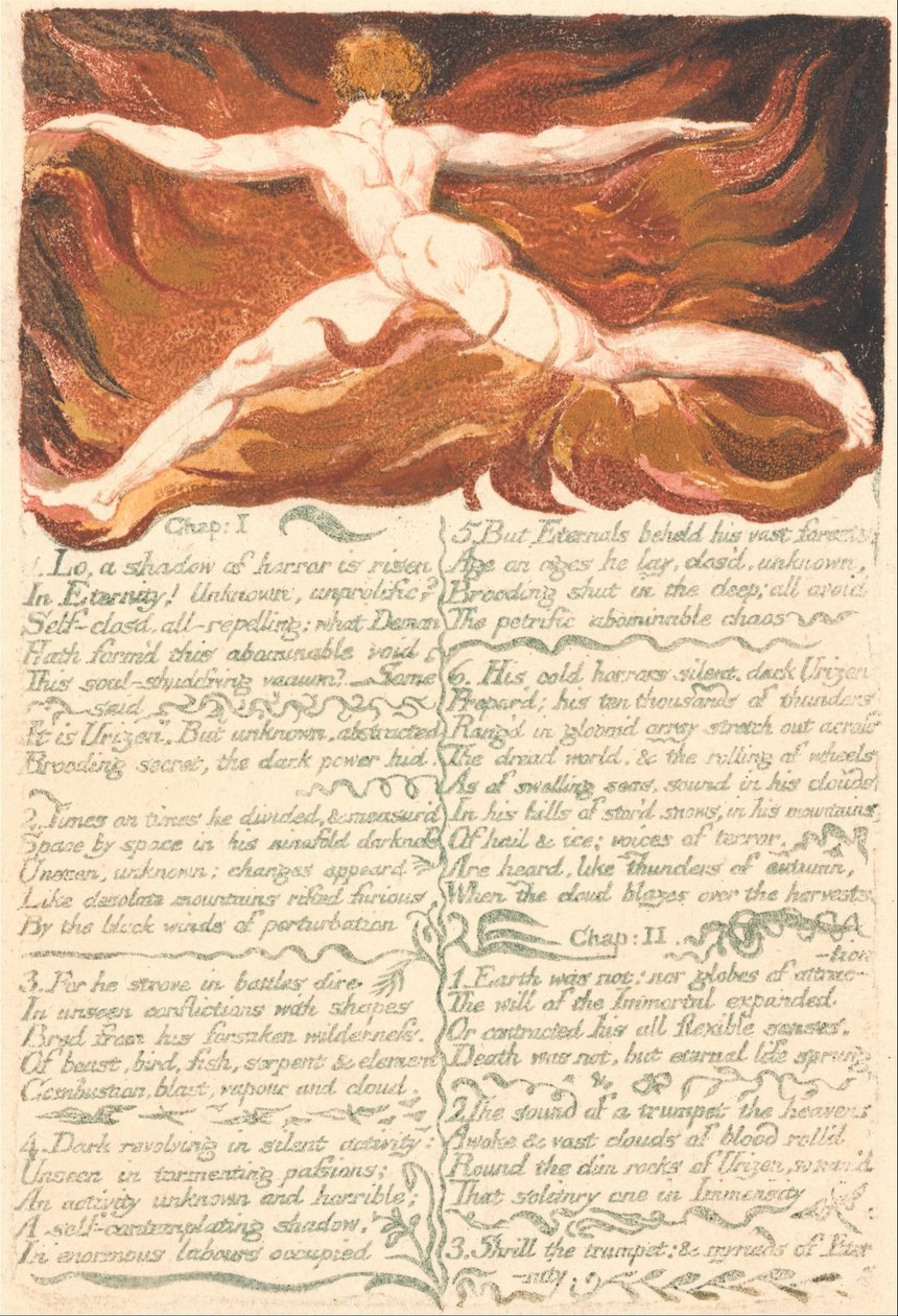 Urizens første bog, Tavle 3, kap. 1 . . . . (Bentley 3) af William Blake