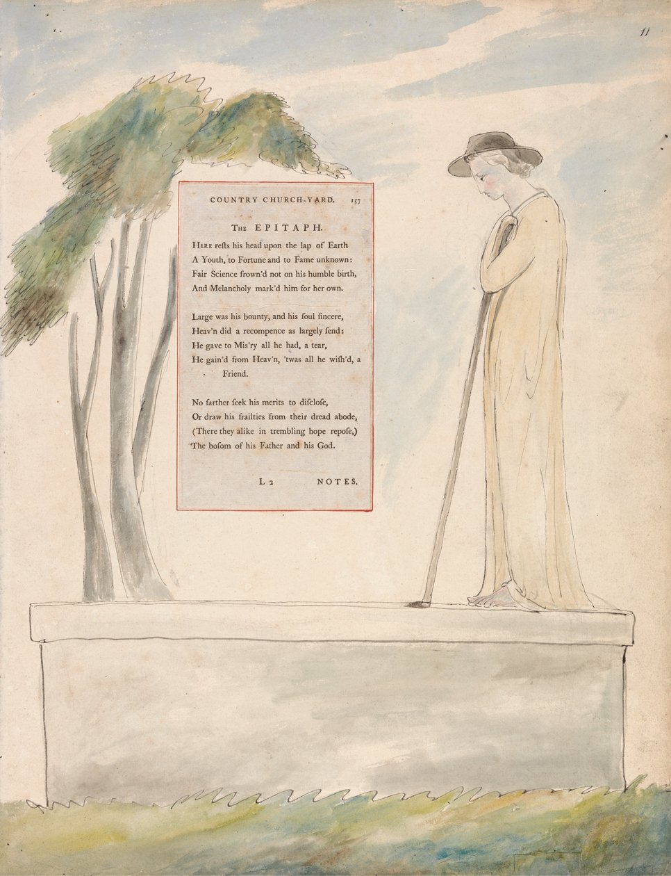 Thomas Greys digte, design 115 af William Blake