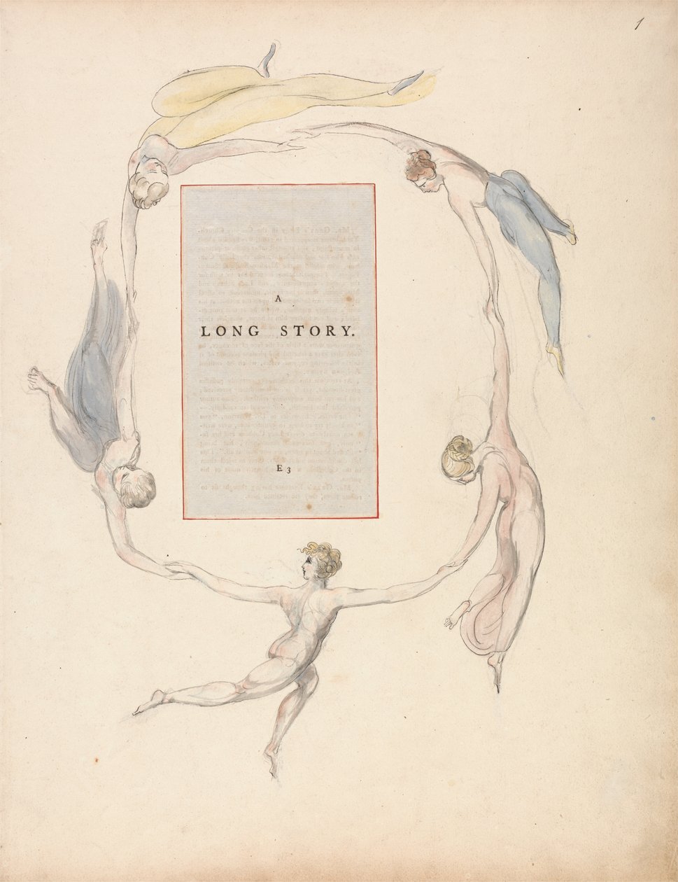 Thomas Greys digte, Design 23, A Long Story. af William Blake