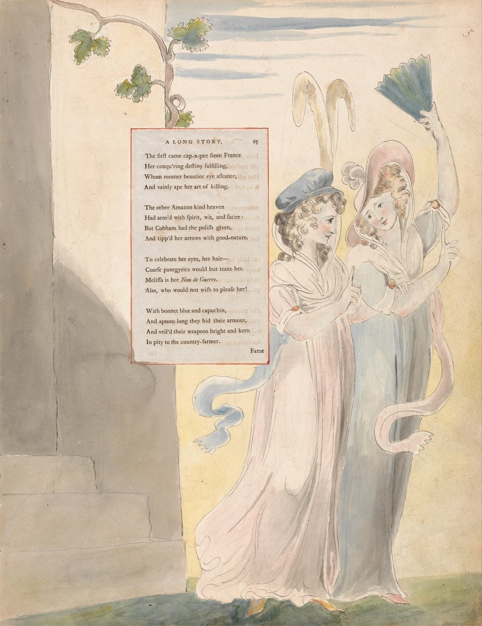Thomas Greys digte, design 27, en lang historie. af William Blake