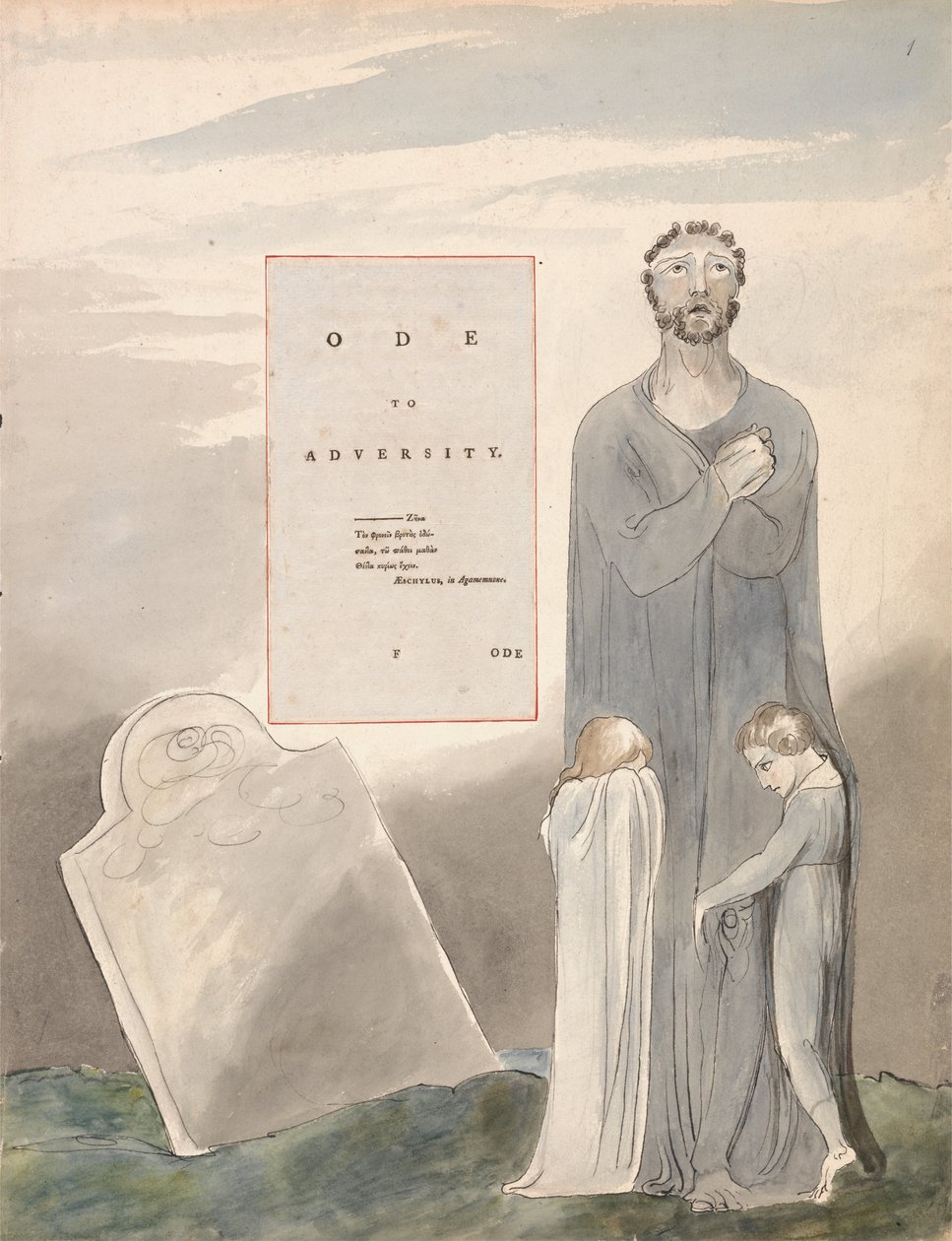 Thomas Greys digte, Design 35, Ode to Adversity. af William Blake