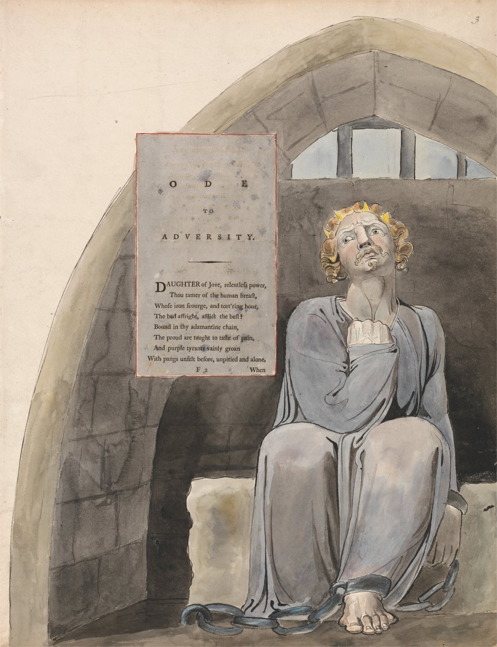 Thomas Greys digte, Design 37, Ode til modgang. af William Blake