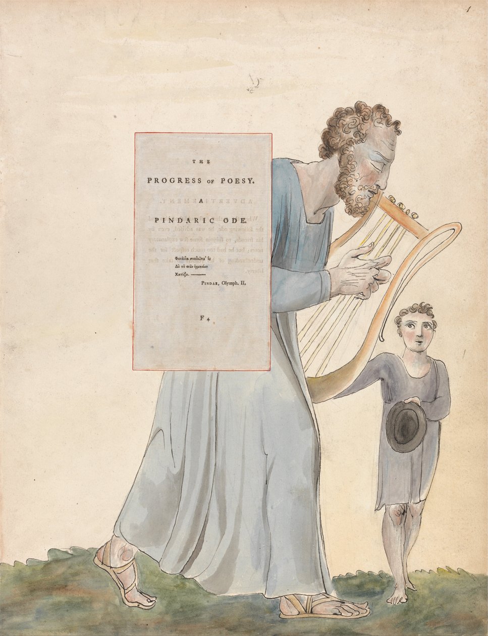 Thomas Greys digte, Design 41, Poesys fremgang. af William Blake
