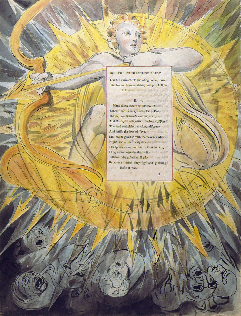 Thomas Greys digte, Design 46 Poesys fremgang af William Blake