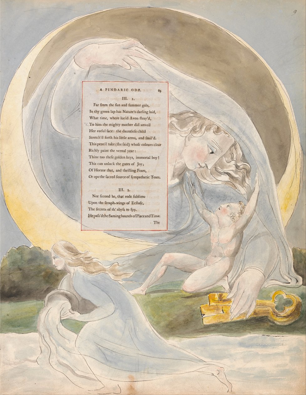 Thomas Greys digte, Design 49, Poesys fremgang. af William Blake