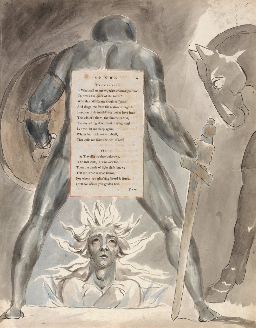 Thomas Greys digte, design 81, af William Blake