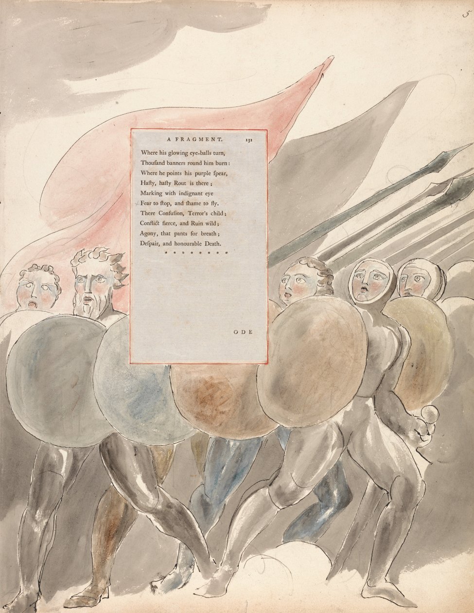 Thomas Greys digte, design 91, af William Blake