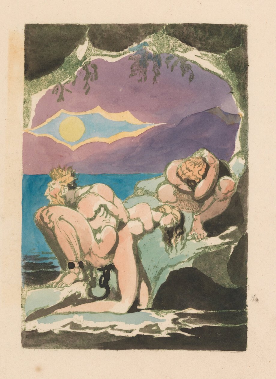 Visioner af Albions døtre, plade 1, frontispice af William Blake