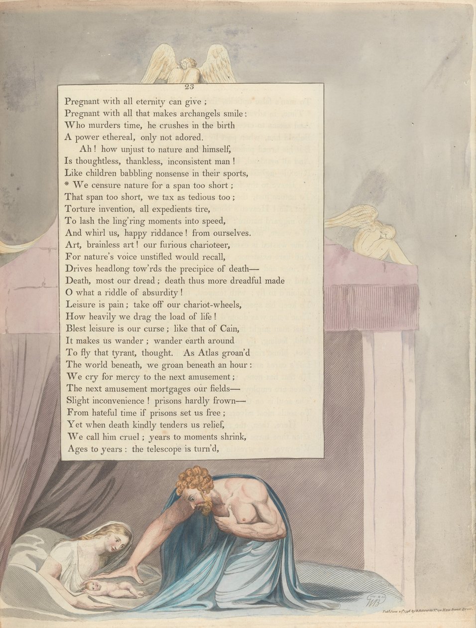 Youngs Night Tanker, Side 23, Vi censurerer naturen for et spænd for kort af William Blake