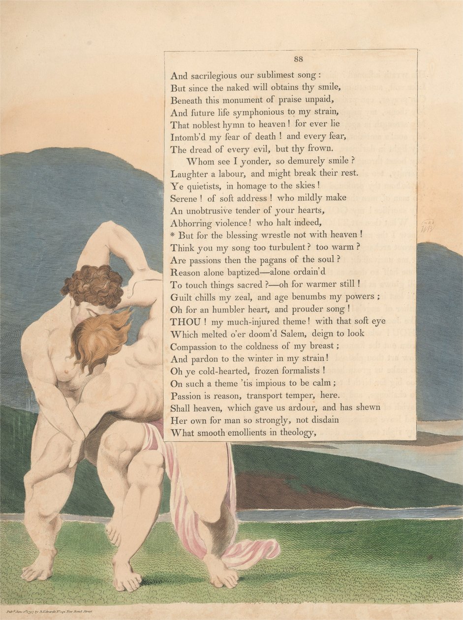 Youngs Night Tanker, side 88, men for velsignelsens brydning ikke med himlen af William Blake