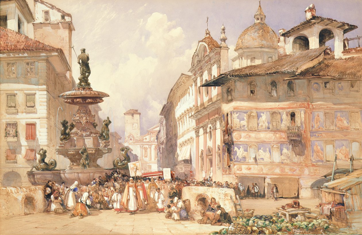Religiøs Procession af William Callow