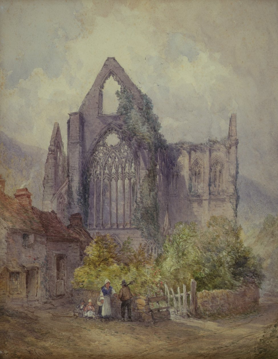 Tintern Abbey, 1901 (wc på papir) af William Callow
