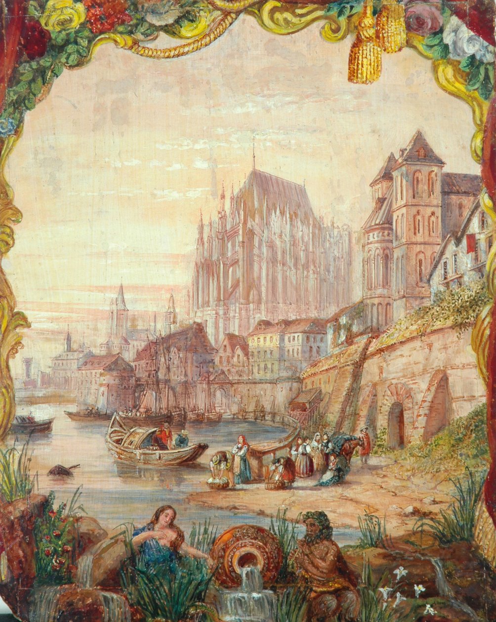 Flodscene, 1855 af Clarkson Frederick Stanfield